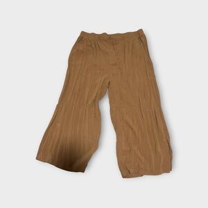 torrid Wide-Leg Pleated Pants in Camel Brown